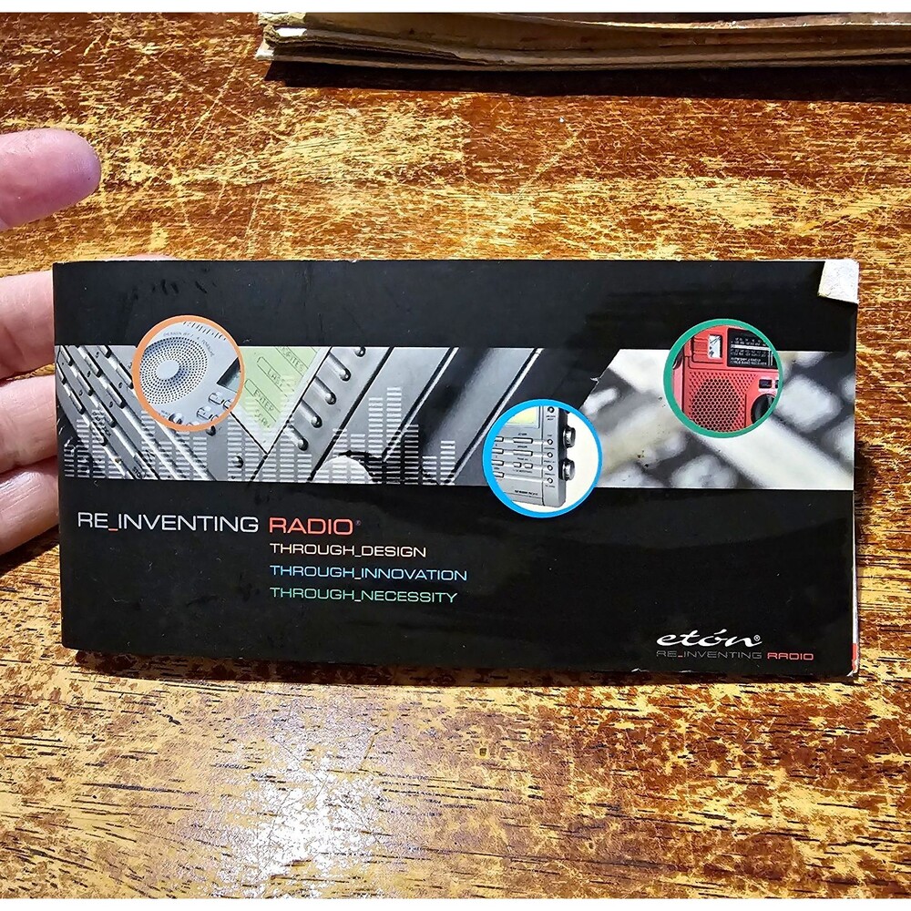 Eton Reinventing Radio Portable Radio Product Brochure / Catalog